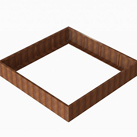 Plantenbak Module+ Corten 240x240x42 cm - CORTEN
