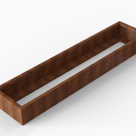Plantenbak Module+ Corten 270x60x28 cm - CORTEN