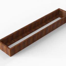 Plantenbak Module+ Corten 300x60x28 cm - CORTEN