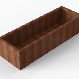 Plantenbak Module+ Corten 180x60x42 cm - CORTEN