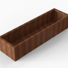 Plantenbak Module+ Corten 210x60x42 cm - CORTEN