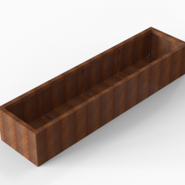 Plantenbak Module+ Corten 240x60x42 cm - CORTEN