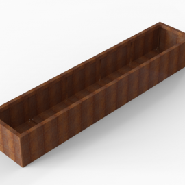 Plantenbak Module+ Corten 300x60x42 cm - CORTEN