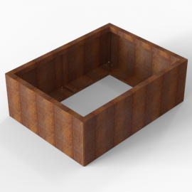 Plantenbak Module+ Corten 120x90x42 cm - CORTEN