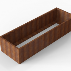 Plantenbak Module+ Corten 270x90x56 cm - CORTEN
