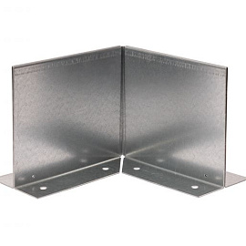 Inwendige hoek Double (flg) 16,5cm - VERZINKT