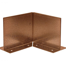 Inwendige hoek Double (flg) 16,5cm - CORTEN