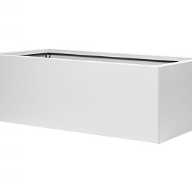 Bloembak vlak - WIT 60x150x40 cm
