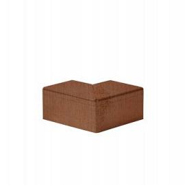 Hoekstuk voor U-profiel gelijkzijdig 6cm 10x10cm - CORTEN