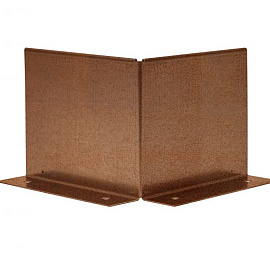Uitwendige hoek Double (flg) 10cm - CORTEN