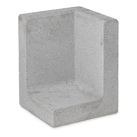 Hoek L-Element Grijs 60x40x40 cm (R)