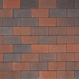 Betonklinkers *Redsun* 20.9x10.4x8 cm Rood/Zwart