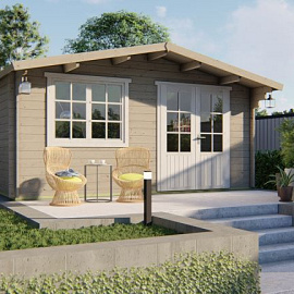 Blokhut - Tuinhuis Salamanca | 34 mm | vuren Red Class Wood geïmpregneerd