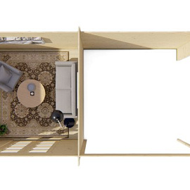 Blokhut - Tuinhuis Hasse | 28 mm | vuren Red Class Wood geïmpregneerd