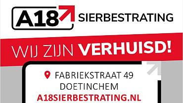 a18 sierbestrating verhuisd