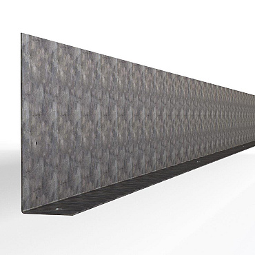 Kantopsluiting Stroke (flg) 300x16,5 cm - VERZINKT