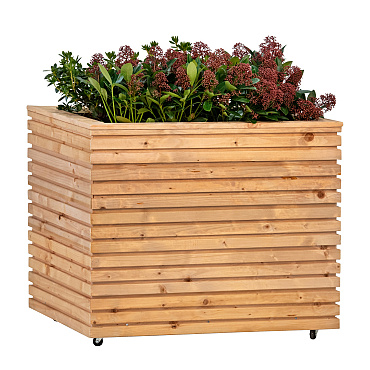 Bloembak RCW Krefeld 30x90x80cm op wieltjes