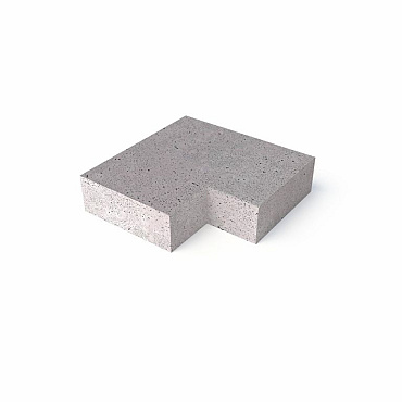 Schellevis Oud Hollandse trap hoekstuk 90° (37/15) buiten grijs 60x60 cm