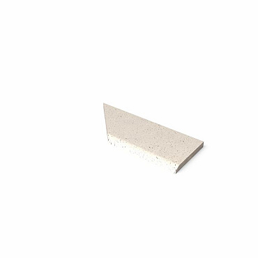 Schellevis Oud Hollandse zwembadrand hoek rechts (100/60x40x5 cm) crème