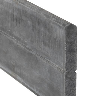 Berton©-motiefplaat smal antraciet H26 x D3,5 x L184 cm blokhutprofiel