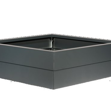 Plantenbak Modulair Antraciet 150x150x28 cm