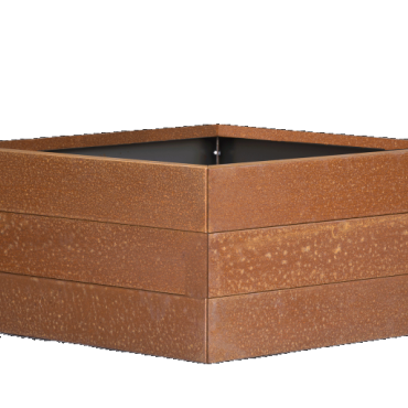 Plantenbak Modulair Corten 120x120x42 cm