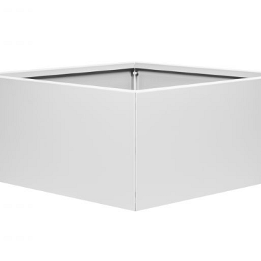 Plantenbak Vlak Wit 90x90x40 cm