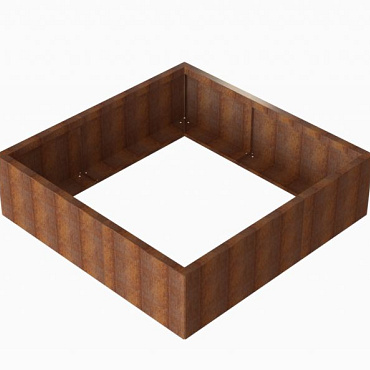Plantenbak Module+ Corten 150x150x42 cm - CORTEN
