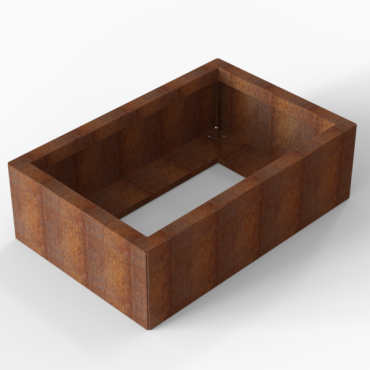 Plantenbak Module+ Corten 90x60x28 cm - CORTEN