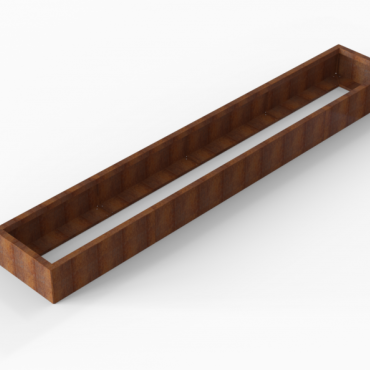 Plantenbak Module+ Corten 360x60x28 cm - CORTEN