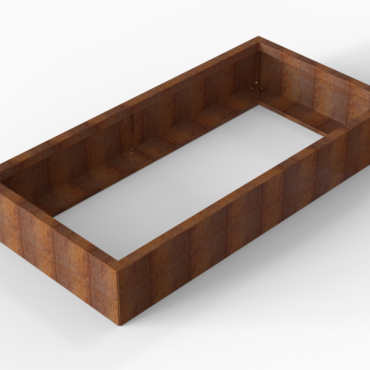 Plantenbak Module+ Corten 180x90x28 cm - CORTEN