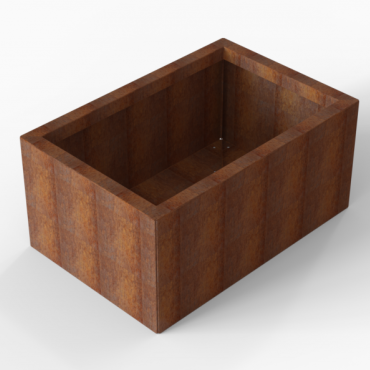 Plantenbak Module+ Corten 90x60x42 cm - CORTEN