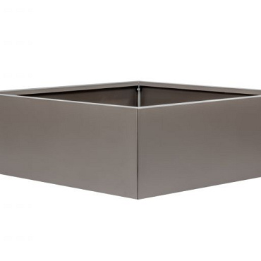 Plantenbak Vlak Taupe 120x120x60 cm