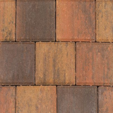 Betonklinkers Half *Redsun* 10.5x10.5x8 cm Bruin/zwart