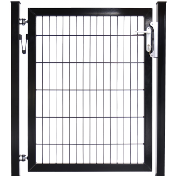 DSM Basic poort Enkel 2D Breedte: 1250mm, Hoogte: 1000mm, Kleur: RAL-9005
