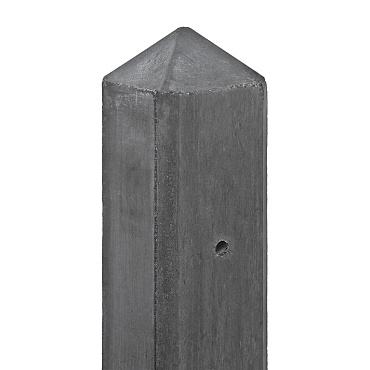Berton©-paal IJssel antraciet diamantkop 10x10x308 cm hoekmodel