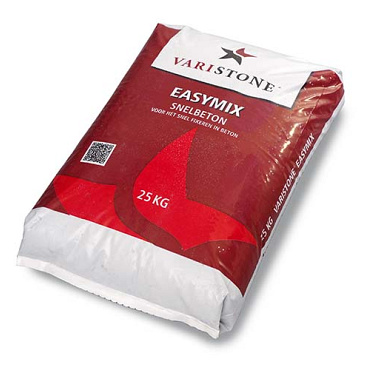 varistone easymix snelbeton 25 kg pe zak grijs
