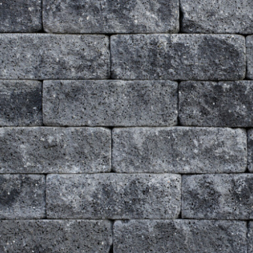 splitrock trommel 32x13x11 cm grijs zwart