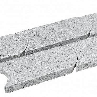 kantsteen graskant grijs 33x16x4.5 cm