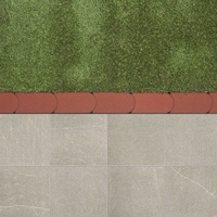 kantsteen graskant rood 33x16x4.5 cm