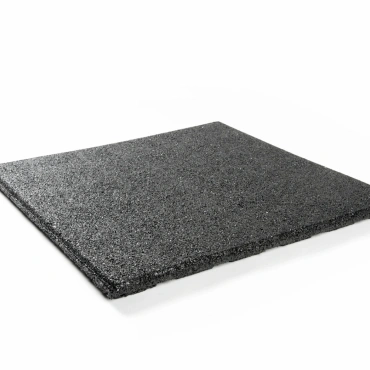 rubber veiligheidstegel zwart 50x50x2 5 cm