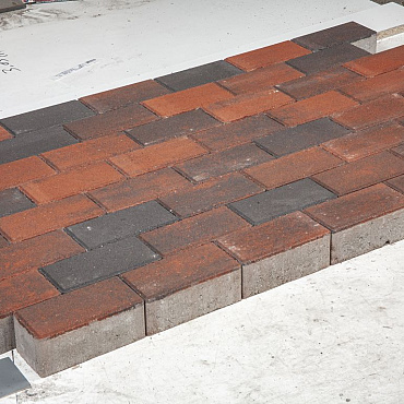 betonklinkers redsun 20.9x10.4x8 cm rood zwart