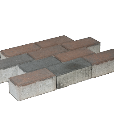 betonklinkers redsun 20.9x10.4x8 cm bruin zwart
