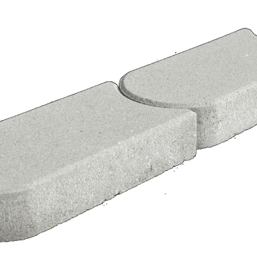 kantsteen graskant grijs 33x16x4.5 cm