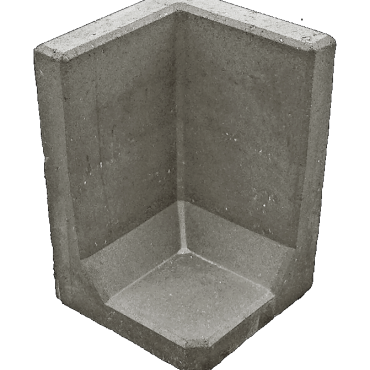 hoek l element grijs 40x40x40 cm r 