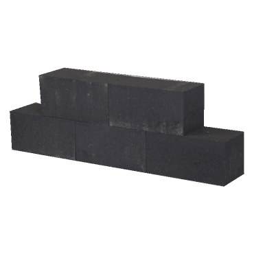 patioblok linea block antraciet 15x15x45 cm strak
