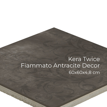 kera twice 60x60x4 8 cm fiammato antracite decor