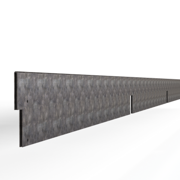 kantopsluiting double 300x10 cm   verzinkt