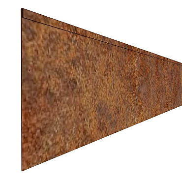 kantopsluiting single 300x27 7 cm   corten  