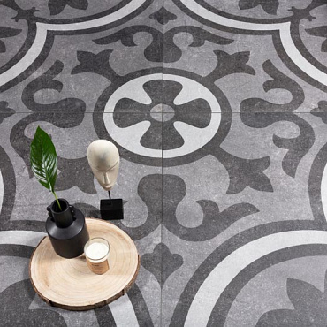 geoceramica 100x100x4 decoro fiori